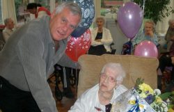 We visited a lady, who was 100 years young